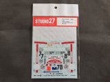 STUDIO27【DC-453C】1/24 ポルシェ962C"マツダコレクション"WEC'88