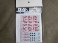 ＦＯＸＭＯＤＥＬＳ【FM-D35018】1/35 ドイツ戦車パンサーＤ型 Decal Set(2)Red(T社対応）