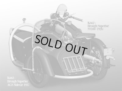 画像3: Model Factory Hiro【K-663】1/9scale Fulldetail Kit : Brough Superior AGS Sidecar 1937