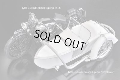画像13: Model Factory Hiro【K-663】1/9scale Fulldetail Kit : Brough Superior AGS Sidecar 1937