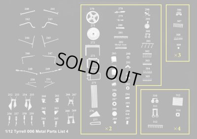 画像20:  Model Factory Hiro 【K-751】1/12 Tyrrell 006 Fulldetail Kit
