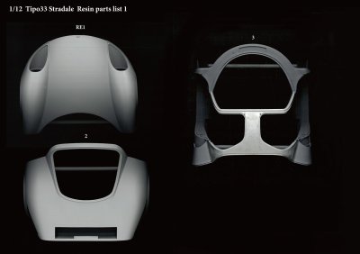 画像8:  Model Factory Hiro 【K-773】1/12 Tipo33 STRADALE  Fulldetail Kit