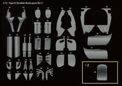 画像12:  Model Factory Hiro 【K-773】1/12 Tipo33 STRADALE  Fulldetail Kit