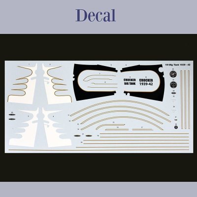 画像4: Model Factory Hiro【K-836】1/9 Crocker OHV "Big tank" 1939-1942 Fulldetail Kit