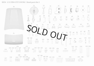 画像18: Model Factory Hiro【K-854】1/12scale  DB4 GTZ LM 1961 Fulldetail Kit 