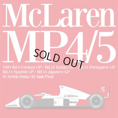 画像1: Model Factory Hiro【K-809】1/43 McLaren MP4/5 VerB  Fulldetail Kit（オプションデカール付属）