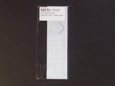 画像1: MFH【SDK-387】1/43 Tipo159 Ver:A  Spare decal
