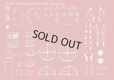 画像9: Model Factory Hiro【K-567】1/9 HRD VINCENT BLACK SHADOW 1948 Fulldetail Kit　