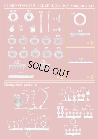 画像12: Model Factory Hiro【K-567】1/9 HRD VINCENT BLACK SHADOW 1948 Fulldetail Kit　