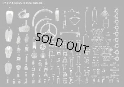 画像8: Model Factory Hiro 【K-814】1/9 BSA Blue Star 350 [1933] Fulldetail Kit