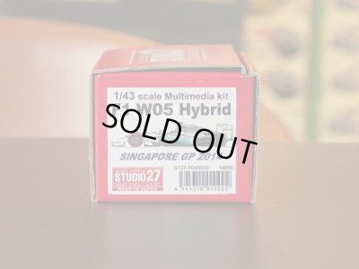 画像1: STUDIO27【FD-43030】1/43 F1 W05 HYBRID SINGAPORE GP 2014 Kit