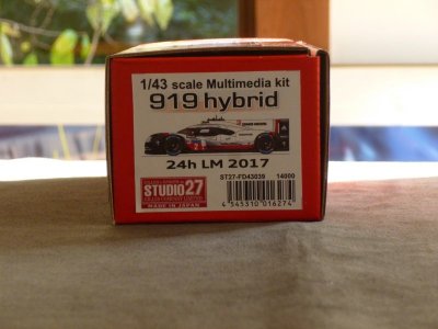 画像1: STUDIO27【FD-43039】1/43 919 Hybrid LM 2017 kit