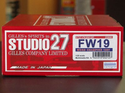 画像1: STUDIO27【FK-20212C】1/20 FW19 1997 kit