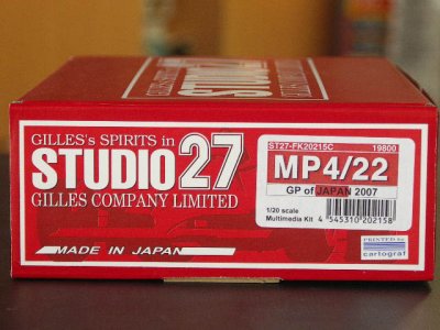画像1: STUDIO27【FK-20215C】1/20 MP4/22 japan GP'07