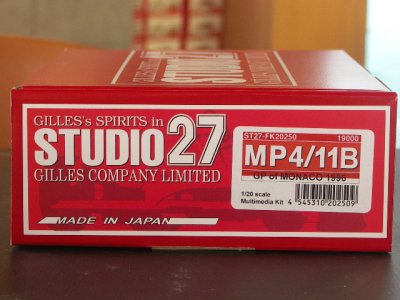画像1: STUDIO27【FK-20250】1/20 MP4/11B MONACO GP 1996