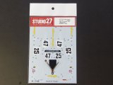 STUDIO27【DC-1005】1/24 PORSCHE 934"Wrangler"#25/#47 1978 Decal（T社対応）