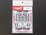 STUDIO27【DC-1014】1/24 Mercedes-benz 190E"AGM-WEST & EAST"#7/#78 DTM 1991 DECAL（F社対応）