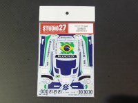 STUDIO27【DC-1052】1/24 BMW Z4"Team Brazil"#0/21/30 2014 DECAL（F社対応)