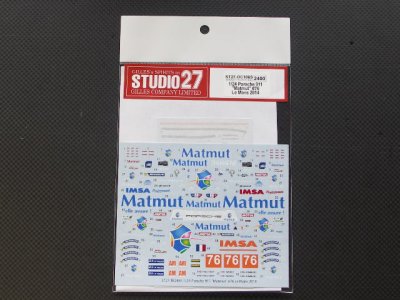 画像1: STUDIO27【DC-1065】1/24 PORSCHE911RSR "Matmut"#76 le Mans 2014 decal