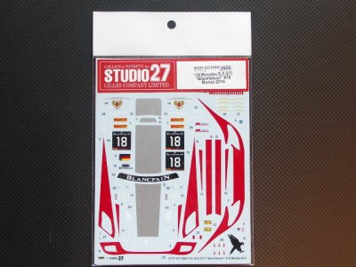 画像1: STUDIO27【DC-1068】1/24 Mercedes SLS GT3 "Blackfalcon" #18 Monza 2014 Decal（F社対応）