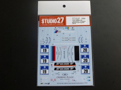 画像1: STUDIO27【DC-1092】1/24 BMW Z4"Schubert" Nur24h 2014 DECAL（F社対応)