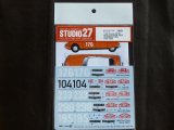STUDIO27【DC-1135】1/24 Citroen DS19"Monte-Carlo "#104 1962/#176/#233 1963/#195 1966 Decal(E社対応)