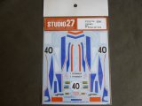 STUDIO27【DC-1166】1/20 M23 #40 British F1 1978 Decal（T社対応）
