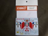 STUDIO27【DC-1187】1/24 GALANT VR-4 #9 1000Lakes 1989 DECAL（H社対応）