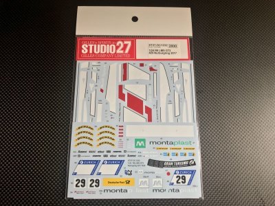 画像1: STUDIO27【DC-1232】1/24 R8 LMS GT3 #29 Nurburgring 2017 DECAL (Nu 社対応)