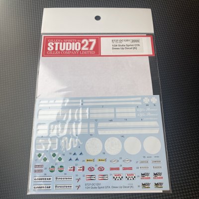 画像1: STUDIO27【DC-1251】1/24 Giulia Sprint GTA Dress Up Decal [A]