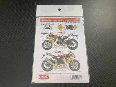 画像2: STUDIO27【DC-1258】1/12 CBR1000RR-R "100th IOM TT Start replica" decal（T社対応）