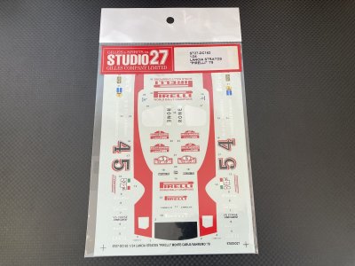 画像1: STUDIO27【ST27-DC163】1/24 ランチアストラトス "PIRELLI" モンテカルロ/サンレモ '78 Decal (F社対応）【絶版】