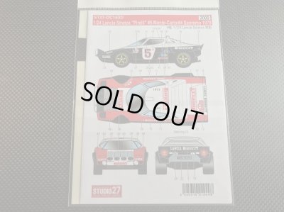 画像2: STUDIO27【DC-163D】1/24 Lancia Stratos "Pirelli"#5 Monte-Carlo /#4 Sanremo 1978 Decal (Ｈ社対応）