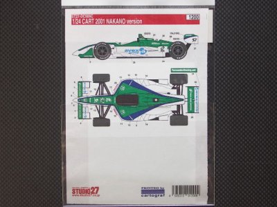 画像2: STUDIO27【DC-506C】1/25 CART NAKANO 2001 decal