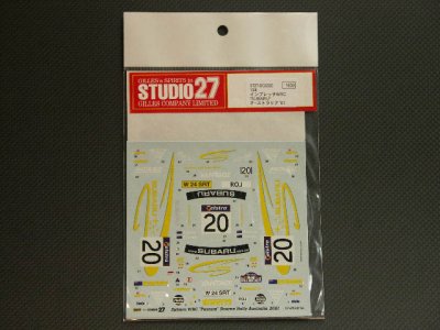 画像1: STUDIO27【DC-532C】1/24 スバルインプレッサ WRC"SUBARU"オーストラリア '01