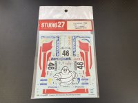 STUDIO27【ST27-DC598C】1/24 プジョー206WRC MICHELIN GB 2002 #46 decal【絶版】