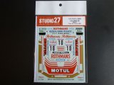 STUDIO27【DC-637D】1/24 BMW M1"MOTUL"ツールドコルス'82 DECAL（Revell/ESCI社対応）