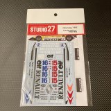 STUDIO27【DC-743Ｄ】1/20 RENAULT RE30B/30C 1982/83 Decal（Ｔ社対応）