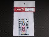 STUDIO27【DC-873】1/24 ALPINE A110 MONTE 1971 Decal