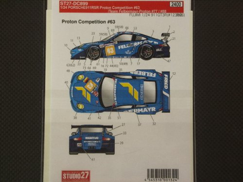 他の写真1: STUDIO27【DC-899】1/24 PORSCHE911RSR "felbermayr"#63/77/78 2011 decal