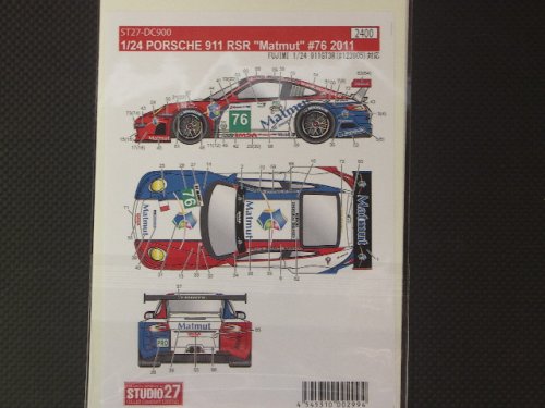 他の写真1: STUDIO27【DC-900】1/24 PORSCHE 911RSR "Matmut"#76 2011 decal