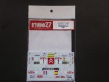 STUDIO27【DC-915】1/24 Citroen C4#1/2 Monte Carlo 2007 Decal(For htller)