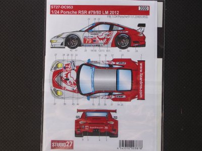 画像2: STUDIO27【DC-953】1/24 PORSCHE911RSR "Matmut"#79/80 2012 decal