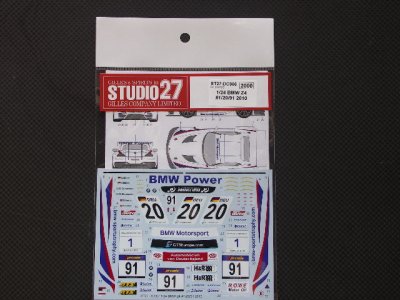 画像1: STUDIO27【DC-966】1/24 BMW Z4 #1/20/19 2010 DECAL（F社対応)