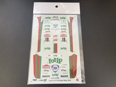 画像1: STUDIO27【ST27-DC97】1/24 ランチア037 "totip" サンレモ '83 Decal（モデラーズ社対応）【絶版】
