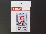 STUDIO27【DC-981】1/24 PORSCHE 934"elf"#65 'LM1976 Decal（T社対応）