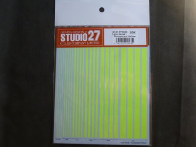 画像1: STUDIO27【FP-0036】Line Decal(Fluorescent Yellow)