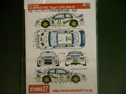 他の写真1: STUDIO27【DC-404】1/24 スバルインプレッサ WRC"BURGARI"カタロニア'00