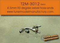 T2M【T2M-3012】4.5 mm 90 degree swivel hose ends