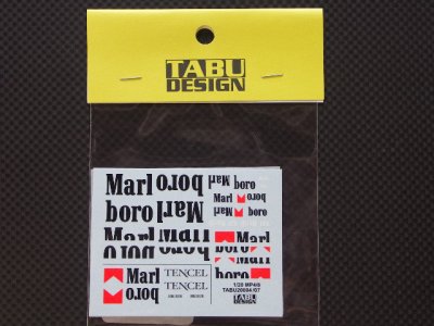 画像1: TABU DESIGN【TABU-20004B】1/20 マクラ-レン MP4/8　タバコデカール